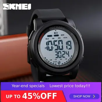 

SKMEI Digital Watch Calorie Waterproof 5Bar Sport Watch Men Week Display Silicone Strap Digital Watches relogio masculino 1469