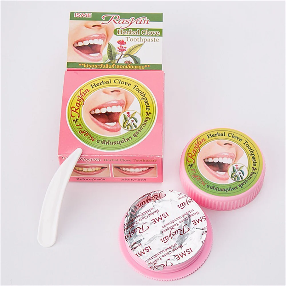 Toothpaste Teeth Tooth Whitening Natural Coconut Herb Clove Mint Flavor