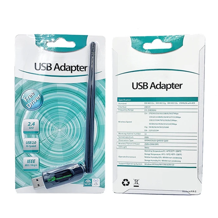 USB Wifi Adpater беспроводной приемник передатчик антенна чистая карта для ПК настольный компьютер 150Mbs S888