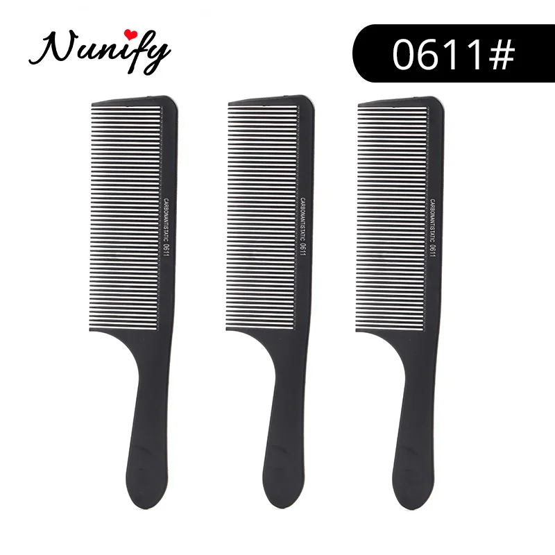 Nunify, черная расческа для волос, расческа для волос, прямые расчески для волос, парикмахерская расческа для стрижки волос, профессиональный салонный инструмент для ухода за волосами