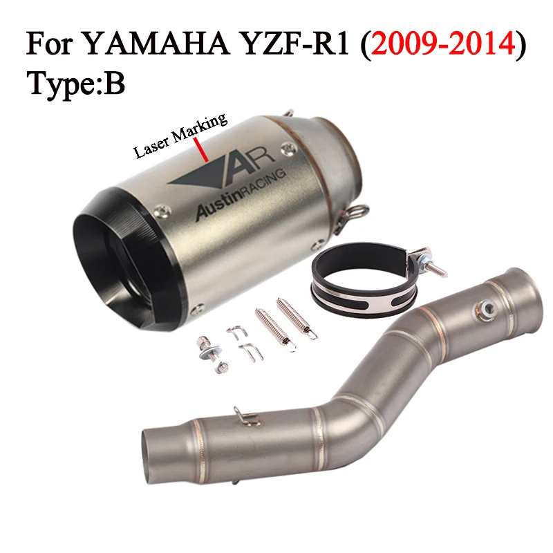 Выхлопная система для мотоцикла Yamaha YZF R1 2009 2014 выхлопная без застежки соединение
