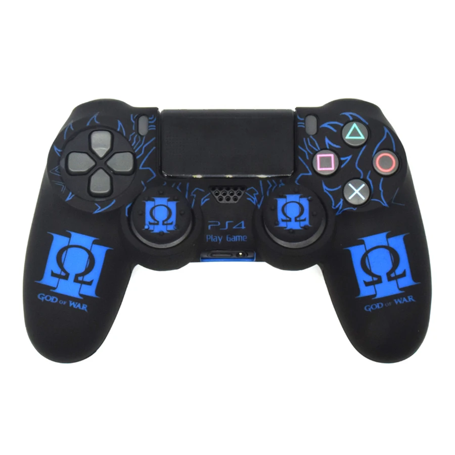 PS4/Slim/Pro беспроводной контроллер силиконовый чехол Бог войны Защитный чехол для Sony Playstation 4 геймпад аксессуары