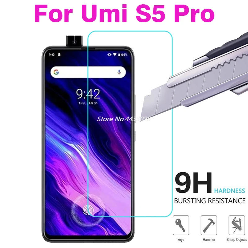 Для Umidigi S5 Pro закаленное стекло 2.5D 9H Высококачественная защитная пленка