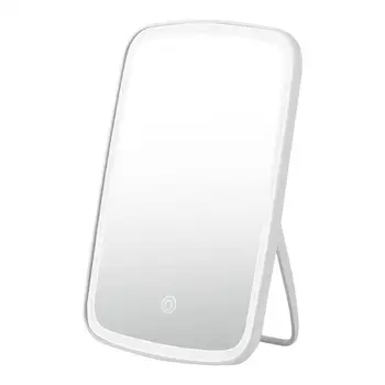 

Dormitory Desktop Makeup Mirror Female Desktop Led With Light Portable Folding Bracket Fill Light Mirror