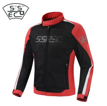 

SSPEC Motorcycle Jacket Men Windproof Riding Moto Jacket Motorcycle Motocross Jacket Body Armor Protector Moto Cross Clothing