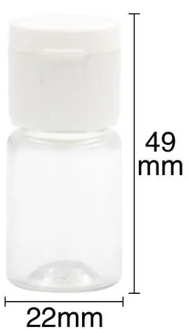 5ml Mini Plastic Colored Travel Emulsion Lotion Cream Refillable Flip Cap Bottle Cosmetic Sample Container Shampoo Body Wash Box