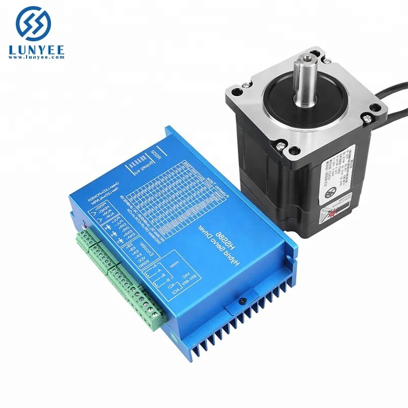 US $160.00 Nema 34 Servo Motor 86HB250118BHB860H ClosedLoop Step Motor 85NM And Driver
