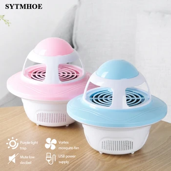 

Cute Led UV Mosquito Killer Lamp Mute Low Decibel Usb Mosquito Repellent Trap With Strong Suction Fan For Indoor Outdoor Sytmhoe
