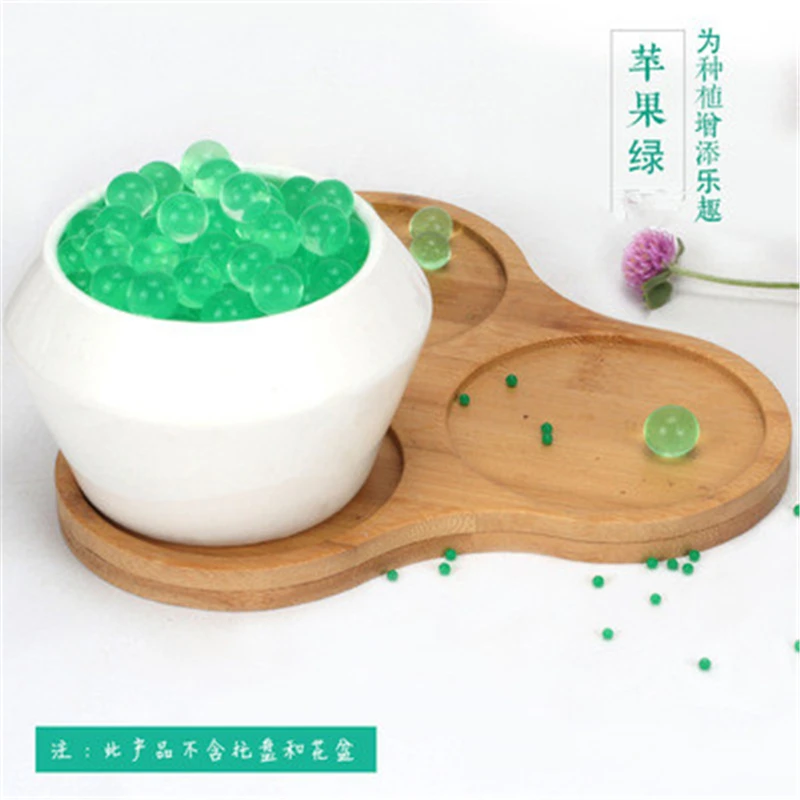 100pcs flower Crystal Soil Water Beads Hydrogel Gel Polymer Seeds Flow Mud Grow Ball Orbiz Growing Bulbs Children Toy | Дом и сад