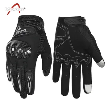 

Motorcycle riding gloves anti falling Knight Motorcycle touch screen full finger gloves carbon fiber protective gloves men's