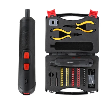 

Rechargeable 3.6V Cordless Electric Screwdriver Set Drill Electric Screw Driver Set With 50Pc Screws Portable USB Screw Driver