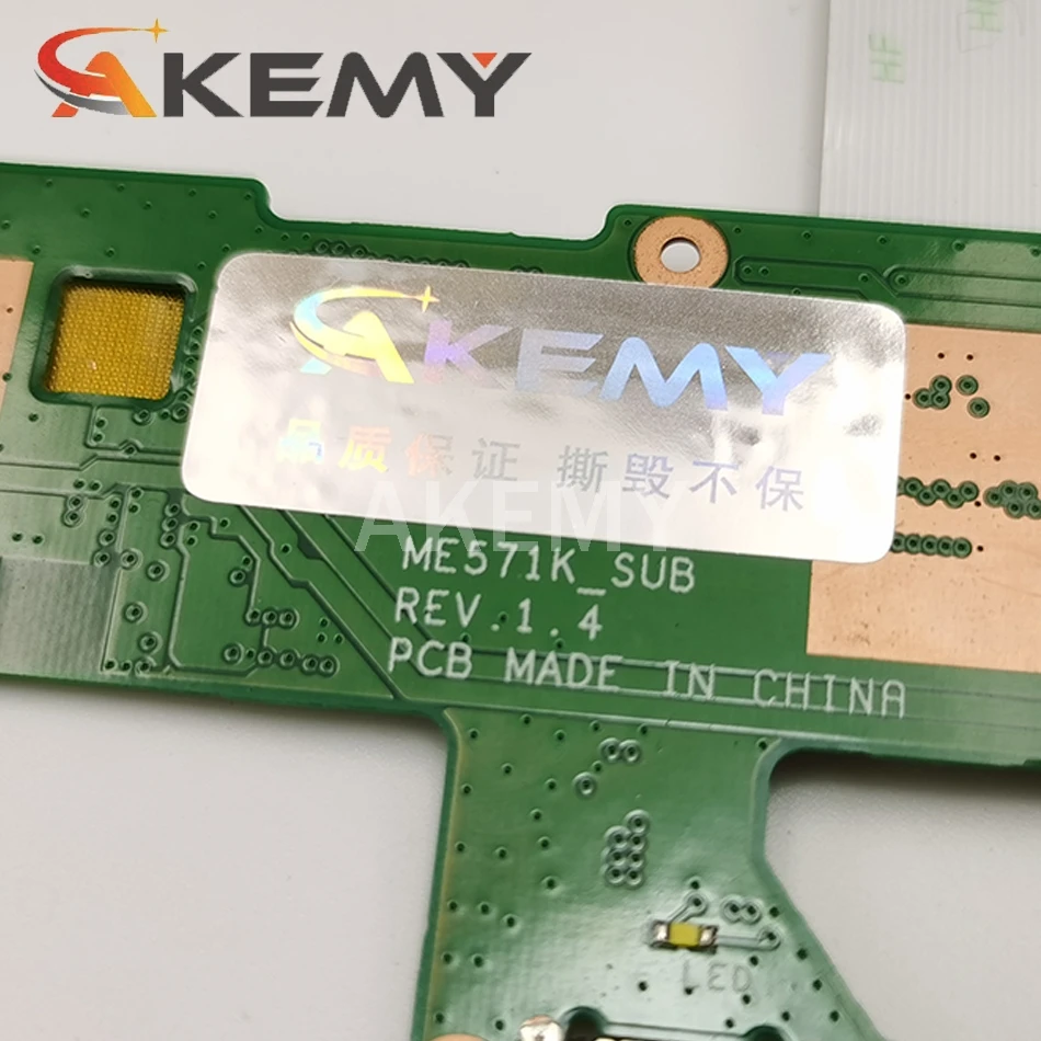 Original ME571K_SUB For ASUS Nexus 7 ME571K USB board charger board touch control board with CABLE test good free shipping