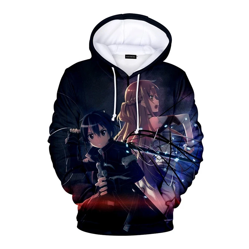 Sudaderas de mujer; обувь для вечеринки в Стиле косплей Sword Art толстовки с капюшоном «Online» аниме SAO Для женщин, свитер с длинными рукавами и капюшоном Повседневное Мода уличная толстовка с капюшоном