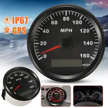 

Universal GPS Speedometer Gauge 160MPH 85mm IP67 Waterproof Anti-Fogging Stainless Steel For Car Truck Boat Motor Auto