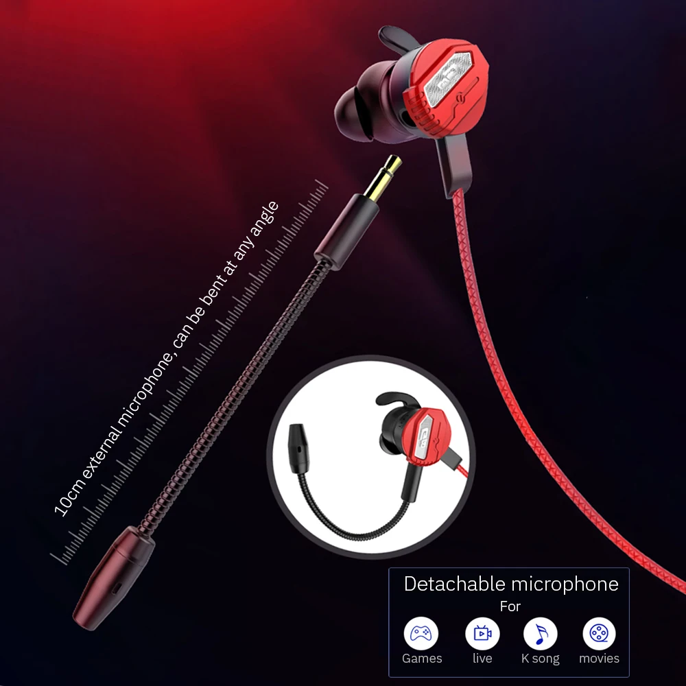 3 5mm Gaming Headset Gamer 7 1 Wired Headphones for PS4 PUBG with Detachable Microphone Noise Canceling E sport Earphone Earbuds
