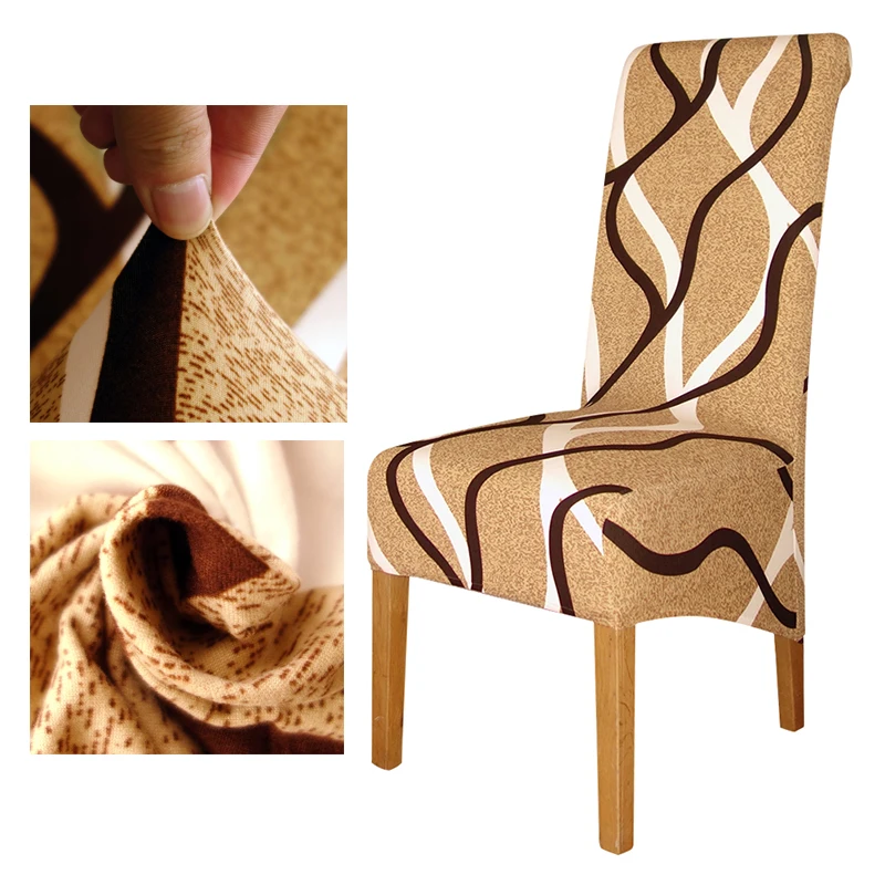 XL Size Long Back Chair Cover Europe Style Big Size Seat Chair Covers Restaurant Hotel Party Banquet Slipcovers home decoration