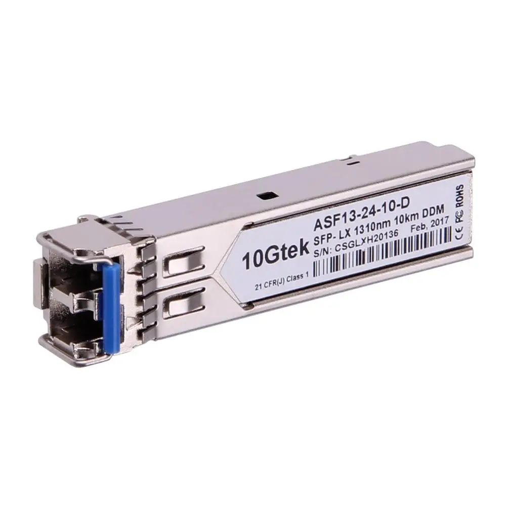 1,25 ГБ 10 км SFP для Mikrotik LC одномодовый приемопередатчик 1000BASE-LX мини-модуль GBIC S-31DLC20D 1310nm DDM SMF