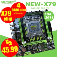 Atermiter X79 X79G материнская плата LGA 2011 USB2.0 SATA3 поддержка памяти REG ECC и процессор Xeon E5 4DDR3
