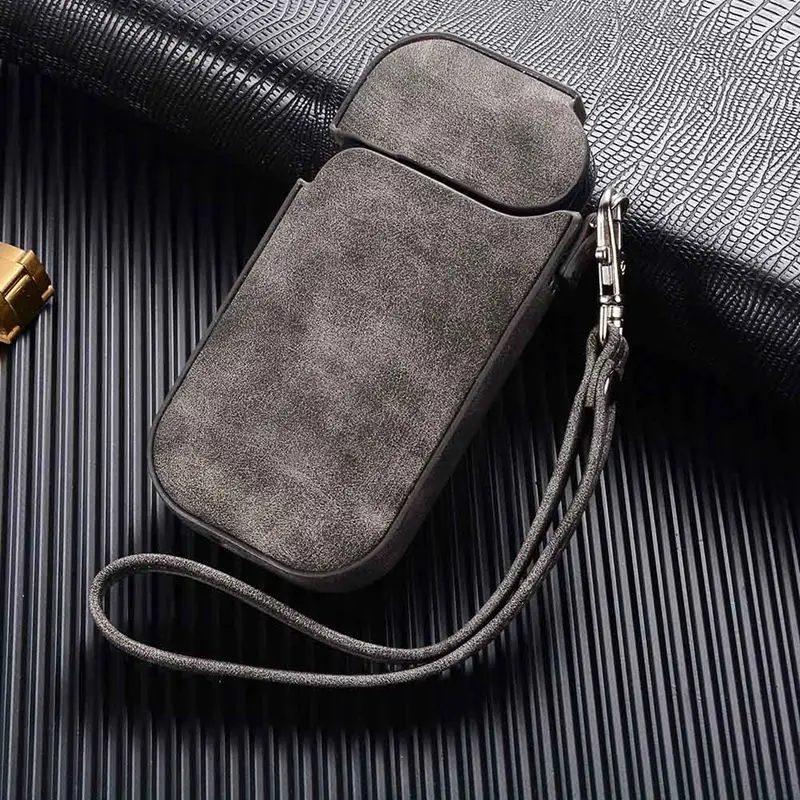 

Black Blue Brown Canvas Case Electronic Cigarette Full Protective Case for IQOS 2.4 Plus