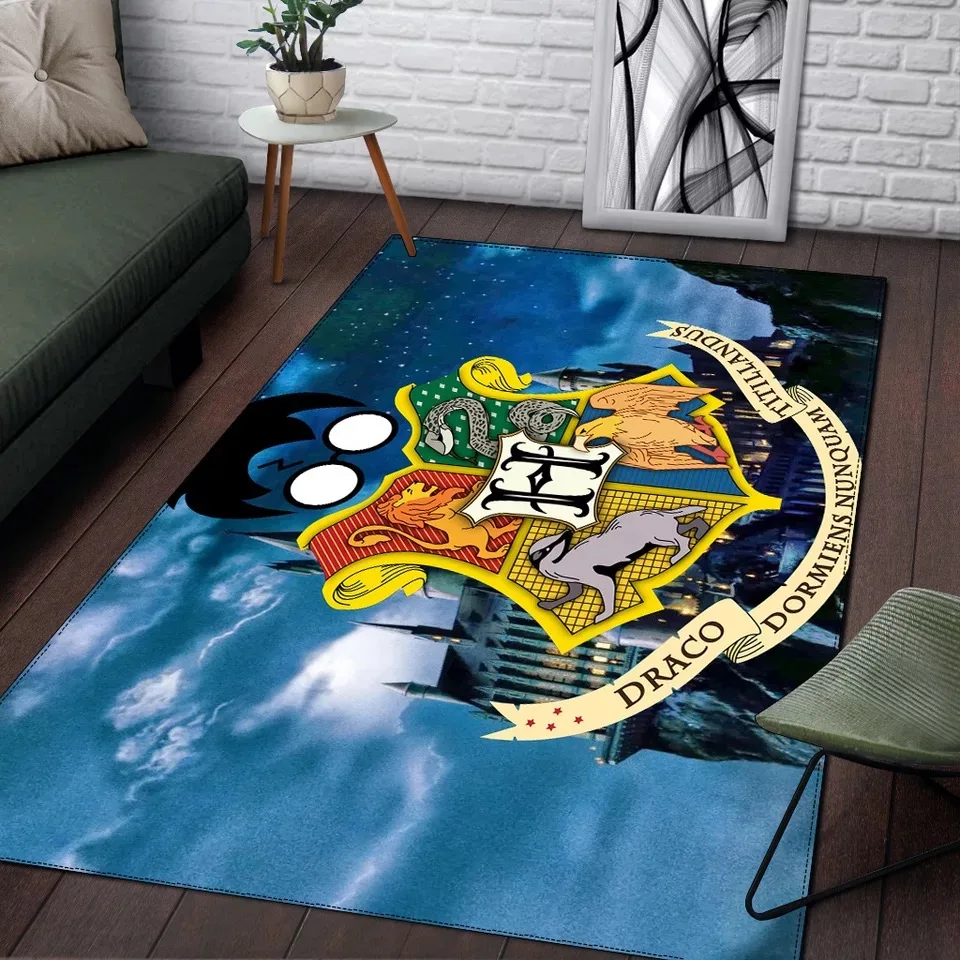Magic Wizard Hogwartes House Anti Slip Carpets Rugs Welcome Entrance Doormats Floor Mats for Kids Adults Home Bedroom Decor | Дом и сад
