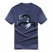 New Mens Scorpion Shirt Round neck 2019 Summer Fashion Tees Male T-Shirt Male Tops cotton Print boys tshirt black high quality