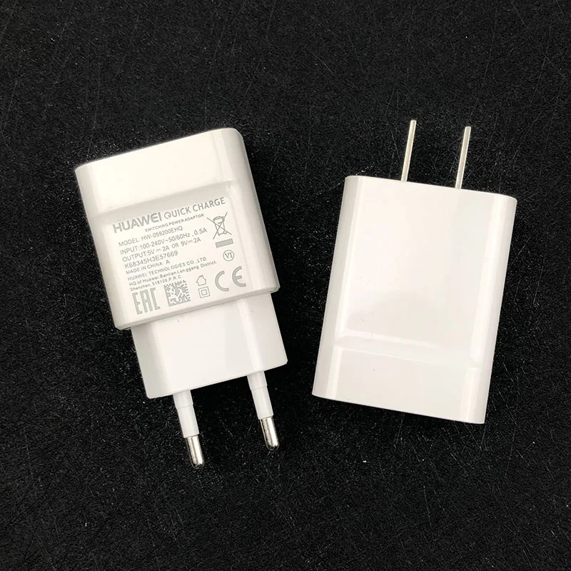 huawei 9 V/2A QC 2,0 зарядное устройство быстрой зарядки адаптер и usb кабель для P8 P9 P10 P20 Lite Honor 9 8 mate 10 nova 4 2i 3 3i
