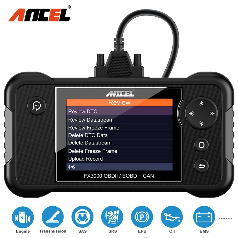 Автомобильный диагностический инструмент Ancel FX3000 OBD2 АБС пластик обслуживание
