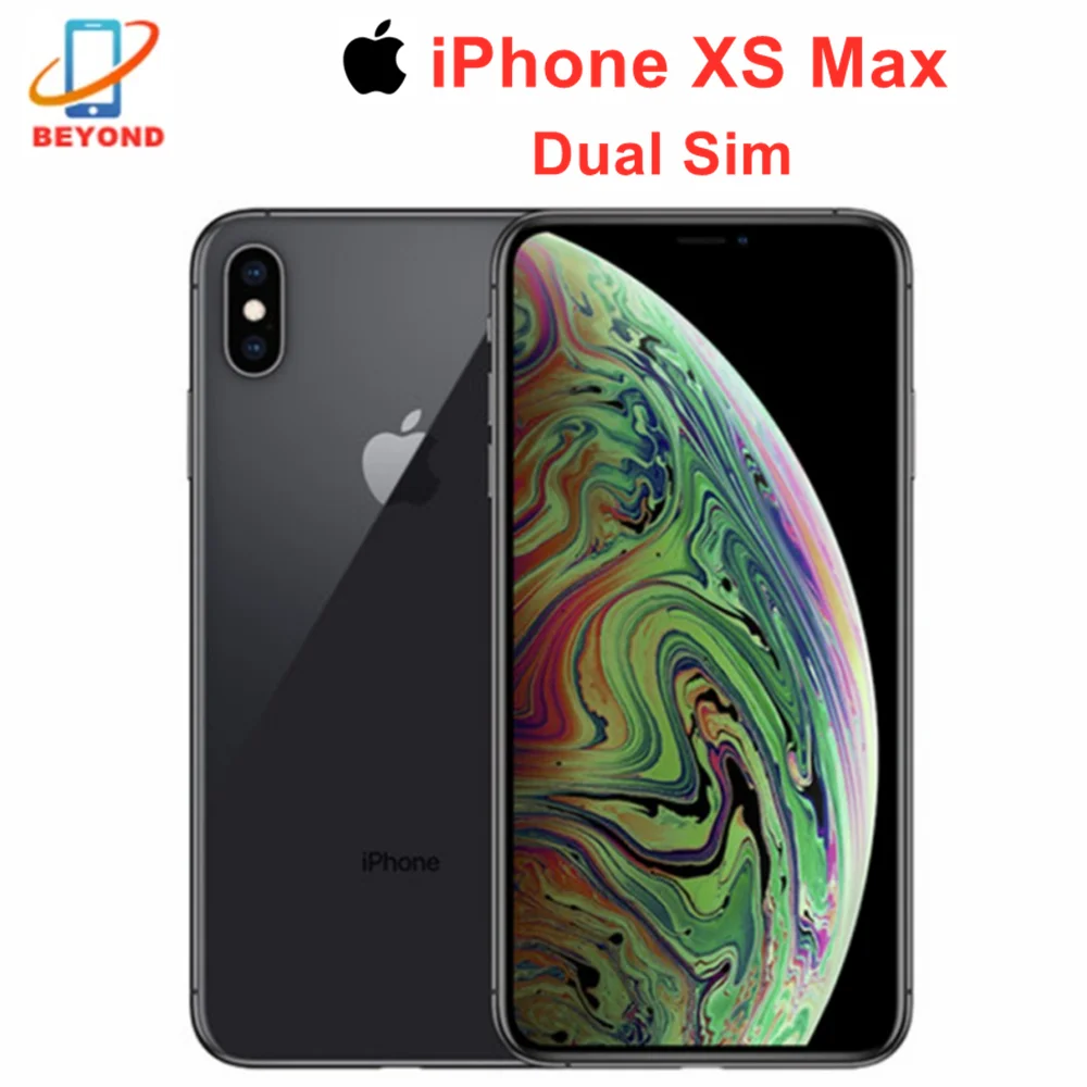 Apple iPhone XS Max Dual Sim 6 5 "ОЗУ 4 Гб ПЗУ 64 Гб/256 ГБ/512 ГБ оригинальный мобильный телефон с