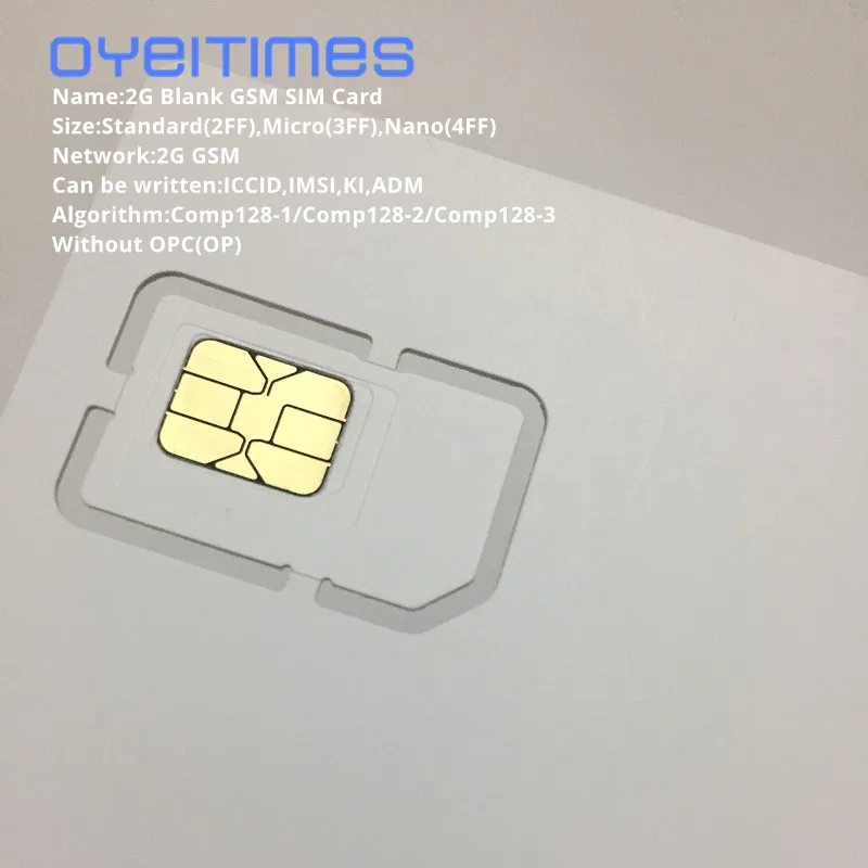 OYEITIMES 2G GSM SIM Card Blank SIM Card 2G Programmable GSM SIM Card
