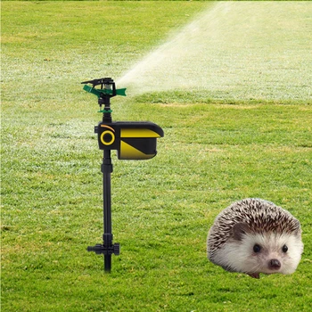 

1pc Water Spray Animal Catcher Solar Panels Automatic Sensing Animal Expeller Invade Warner Supplies Garden Animal Repeller
