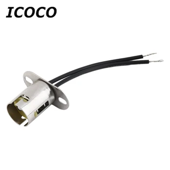 

ICOCO 1157 BA15D LED Light Bulb Socket LED Bulb Holder Cable Wire Adapter Socket Converter For Car Turn Singal Lamp