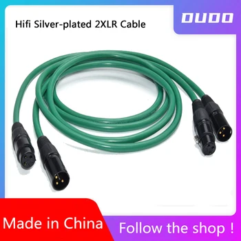 

ATAUDIO 2328 Hifi Silver-plated 2XLR Cable High Quality 6N OFC HIFI XLR Male to Female Audio Cable A90 D90 E30 SP200 M400