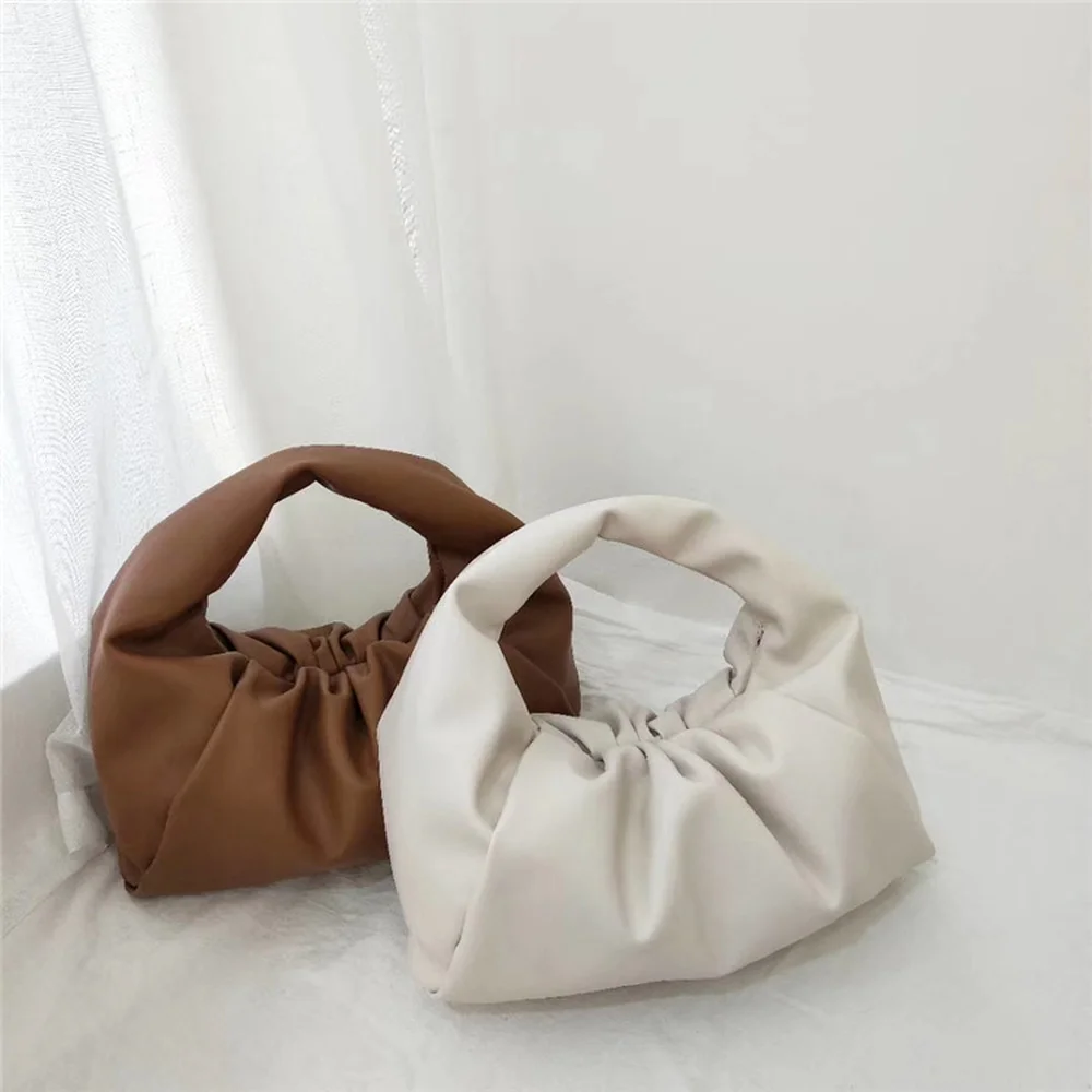 

Clouds Bag Shoulder Pouch In Calf Soft Voluminous Shoulder Bag Genuine Leather Women Handbag Brand Designer Luxury Cowhide Bags