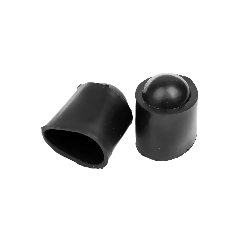 2pcs Pool Cue Bottom Silicone Case Indoor Games Billiards Accessories
