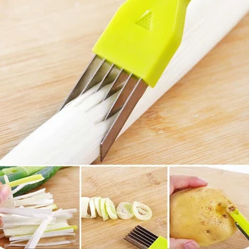 

16.5*2.5cm multi-function 3 in 1 onion knife paring knife hole digging magic cut onion kitchen fruit and vegetable peeler tool