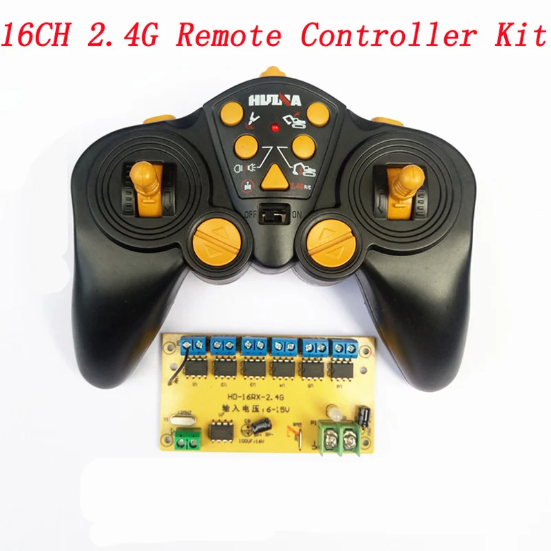 

1PC Huina 560 16CH 2.4G Remote Controller Receiving Board 8.8x4.8cm Automatic Frequency for RC Demolition Machine Toy Car Model