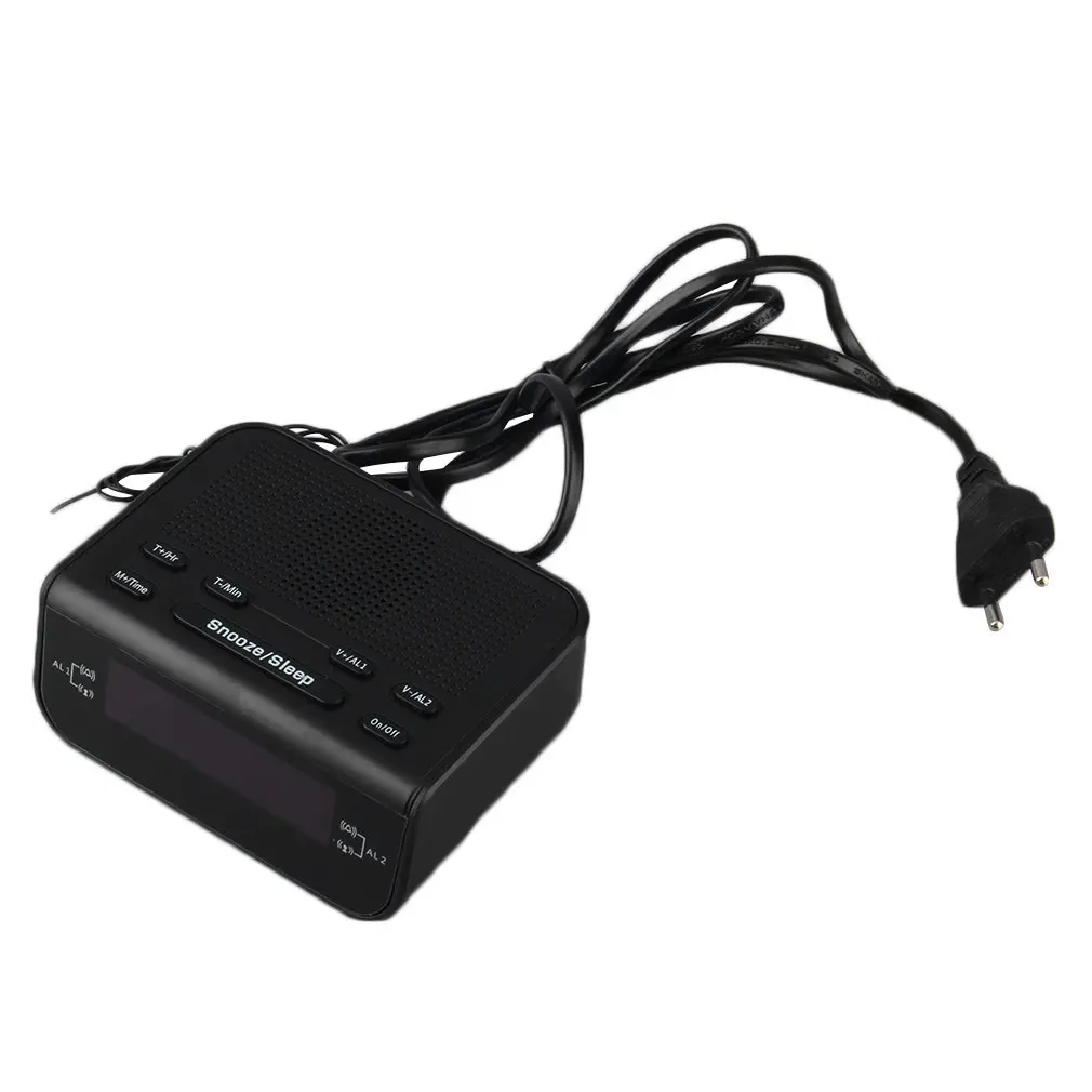 

Best Selling Digital FM Alarm Clock Radio With Dual Alarm Sleep Timer LED Red Time Display EU 220V time