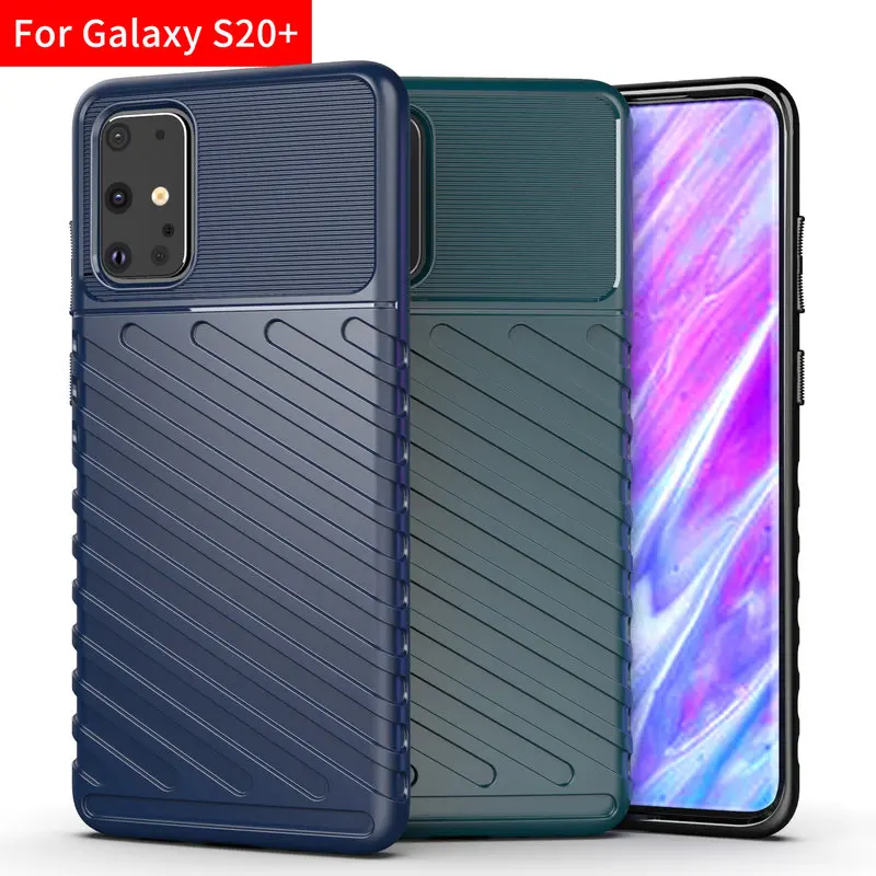 

Shockproof Phone Case For Samsung Galaxy S20 Plus Luxury Armor Back Cover For Samsung S20 Plus Silicon Heavy Protective Cases