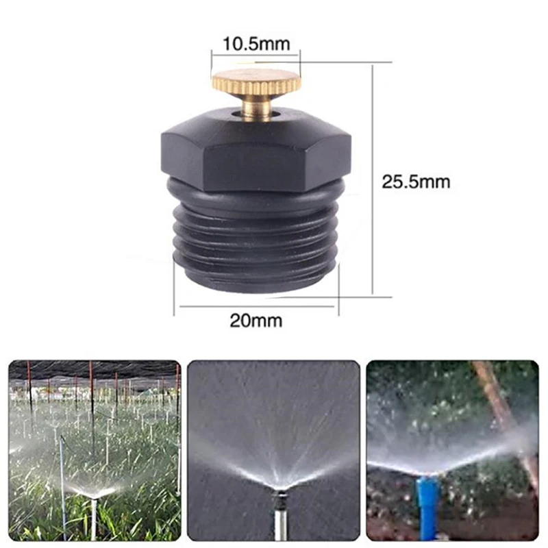 Bicos para irrigação, spray e irrigação para jardim, cabeça de plástico ...
