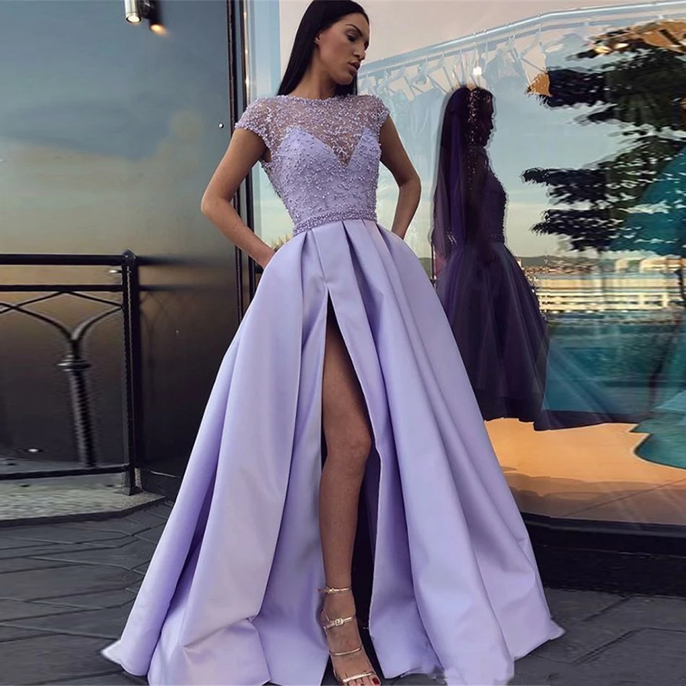 BeryLove vestido de noche de mujer, elegante de fiesta Formal de satén con 2021|Vestidos de graduación| - AliExpress