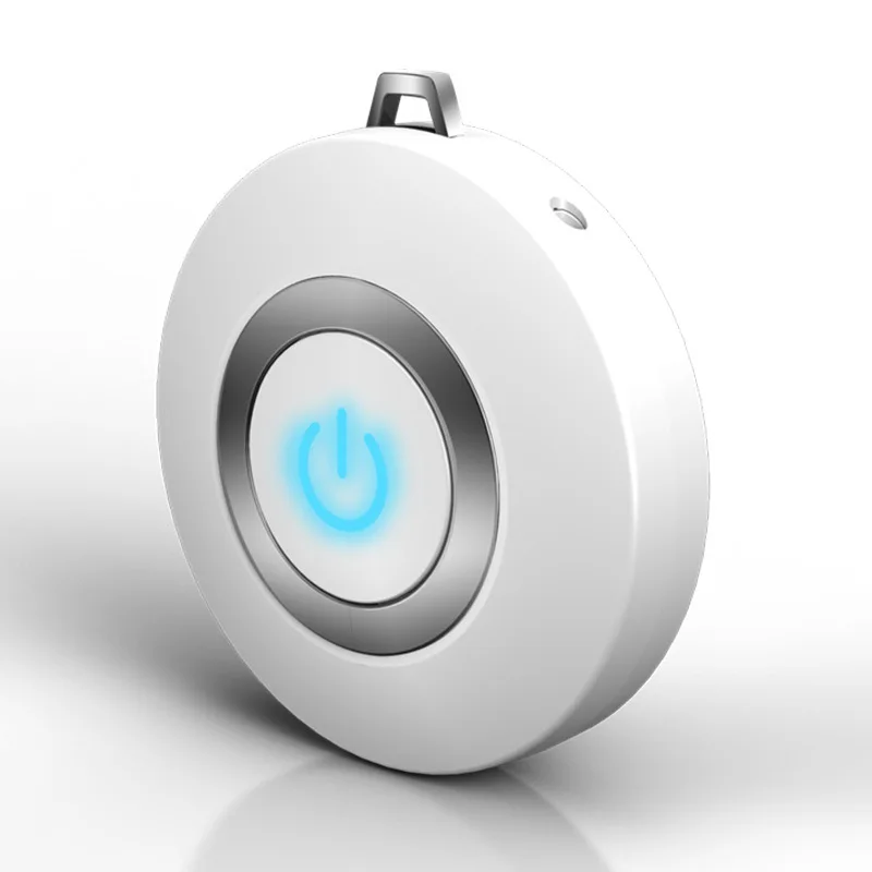 White Портативный очиститель воздуха, мини-очиститель воздуха с USB, генератор отрицательных ионов, низкий уровень шума, освежитель воздуха - Цвет: White