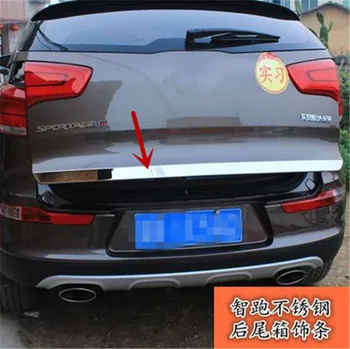 

Car styling stainless steel Rear Trunk Lid Cover Trim trunk trim highlight bar for KIA Sportager 2011-2016 Car accessories
