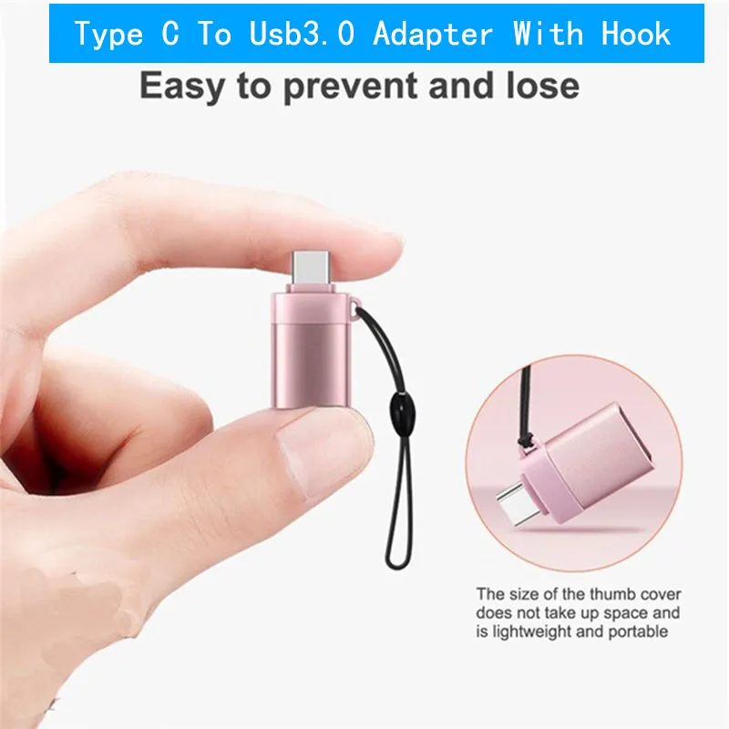 Адаптер USB Type C Otg преобразователь для быстрой зарядки и передачи данных Usb 3 0 с