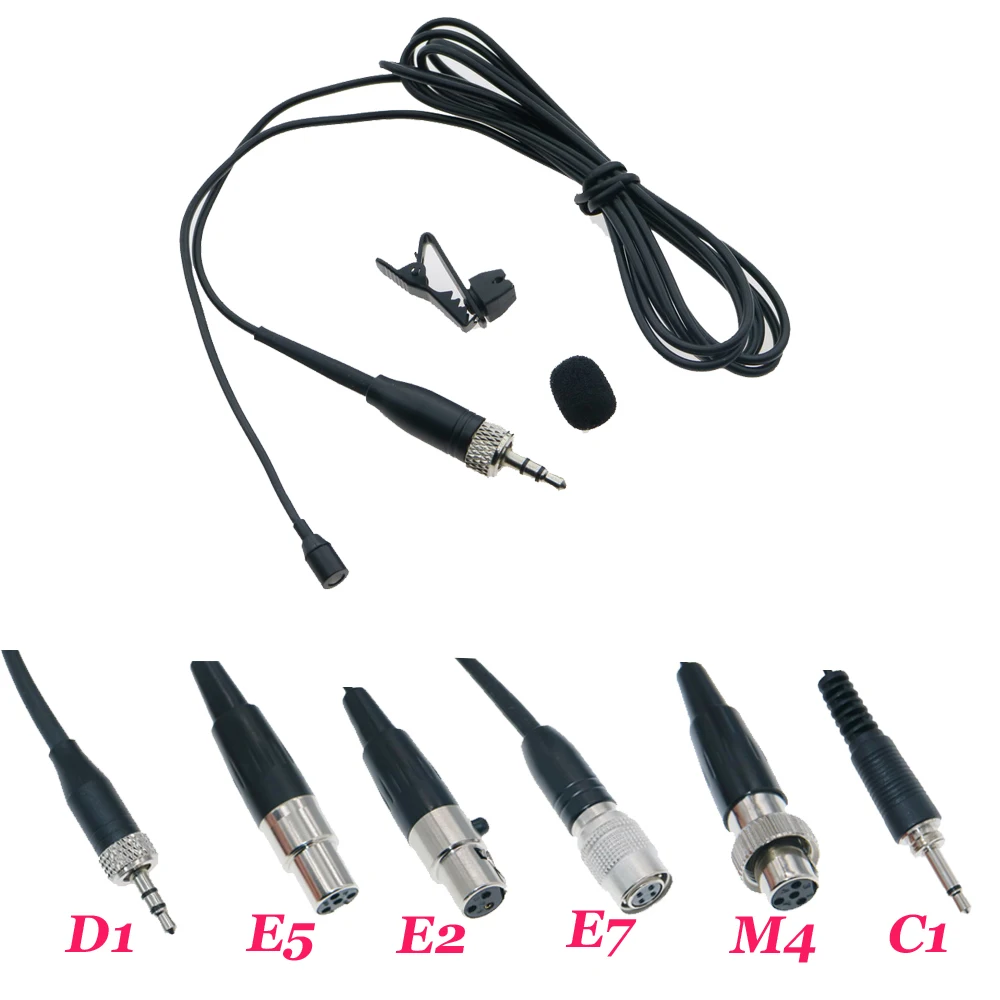 Mini Lavalier Risvolto Microfono Per Sennheiser Sk100 300 500 G1 G2 G3 Trasmettitore Senza Fili-Rumore Cancelling Condensatore Se-B001