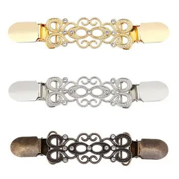 

Vintage Alloy Cardigan Clip Women Sweater Blouse Shawl Clips Shirt Pins