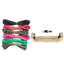 7 шт./компл. браслет Вязание инструмент производители деревянный Паракорд парашютный шнур веревка