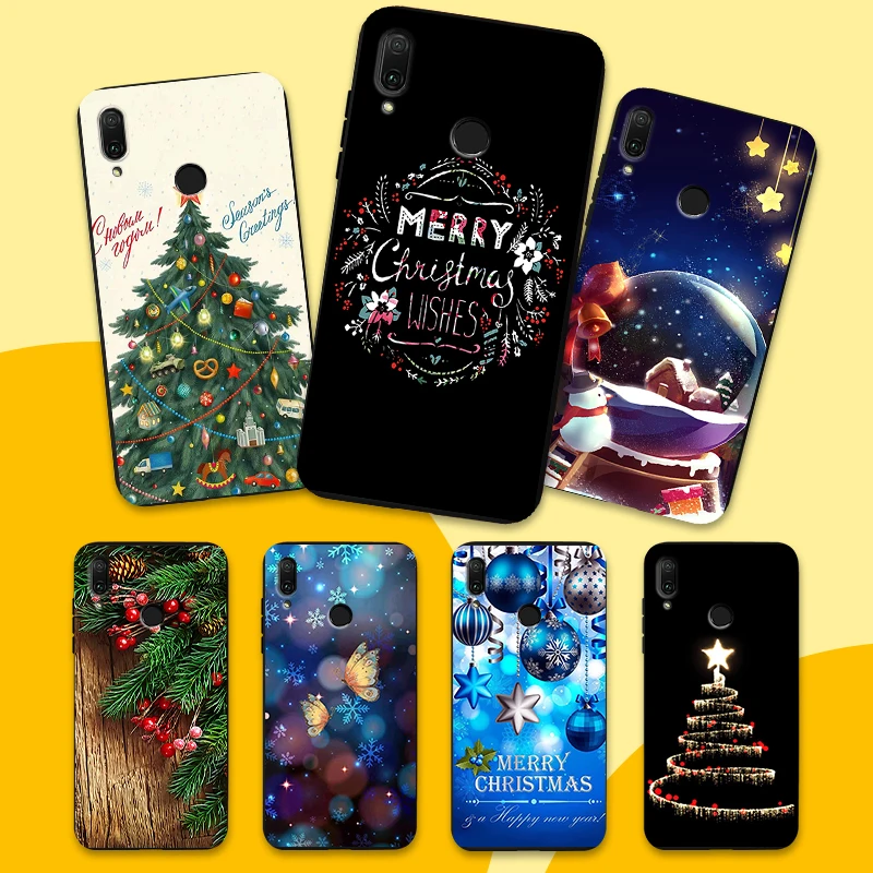 Силиконовые Подарочные чехлы для телефонов Y7 Prime 2018 Ультратонкий Мягкий ТПУ
