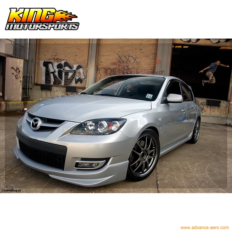Fit 07 08 09 Mazda 3 4dr Sedan Front Bumper Lip Spoiler Car Aliexpress