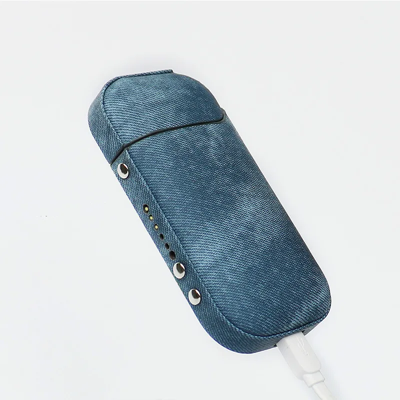 Denim IQOS 2.4 Plus Case Bumper Jean Cloth Skin 360 Full Cover for Japan Iqos 2. 4 Case Shell Iqos2.4 Plus Warehous House