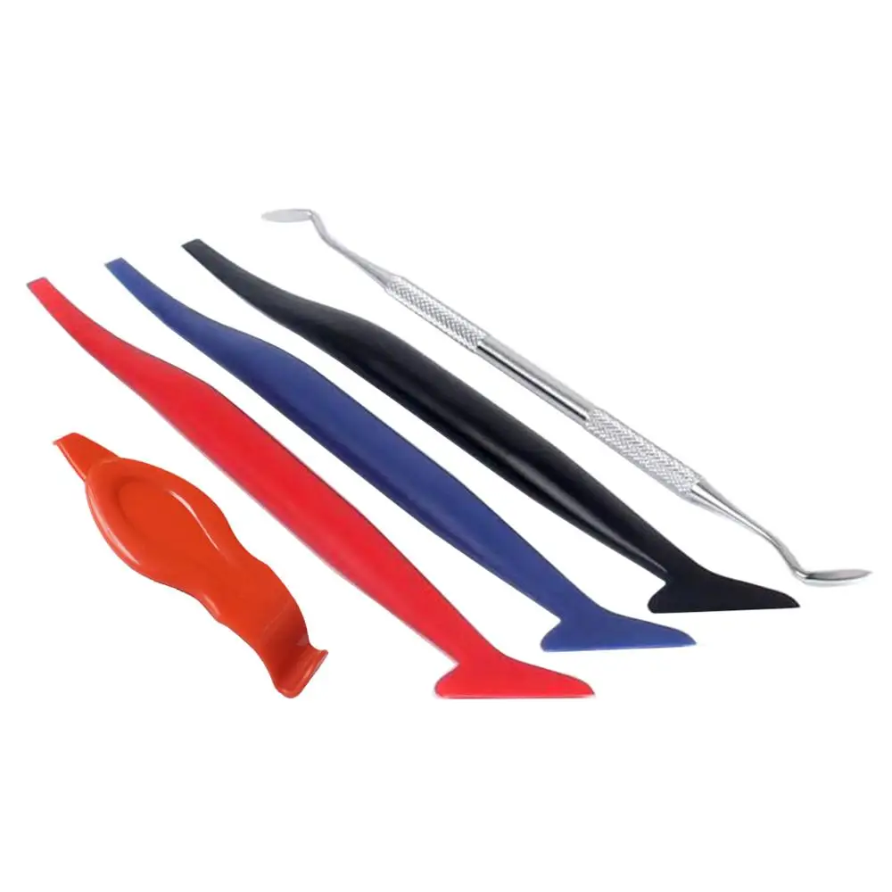 

5pcs Vehicle Vinyl Film Tool Kit For Wrapping Micro Squeegee for Car Wrap and Window Tinting B18-5